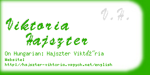 viktoria hajszter business card